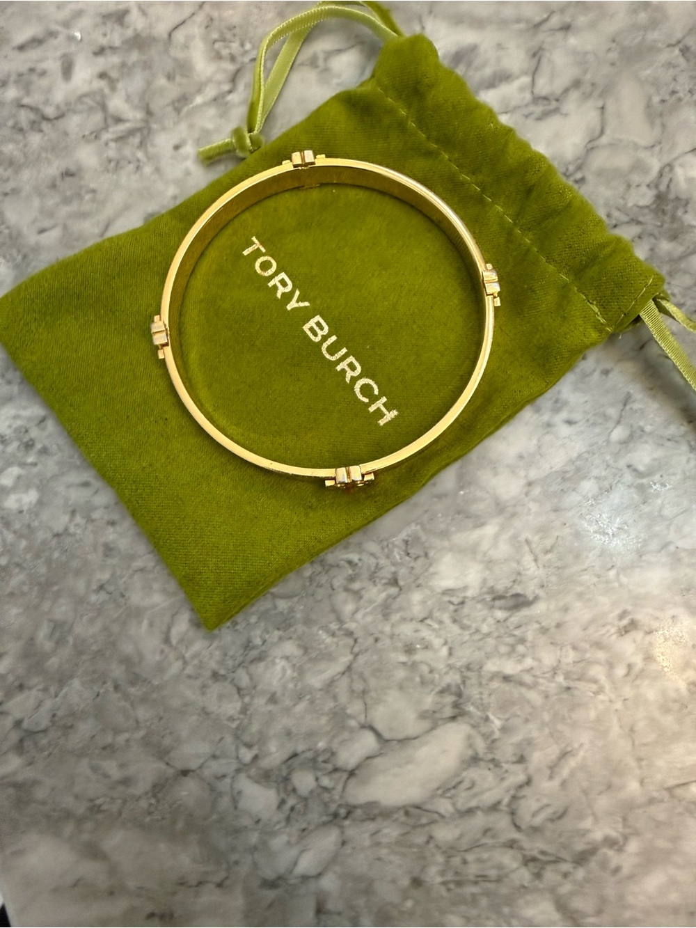 Tory Burch Gold Tone Bangle Bracelet